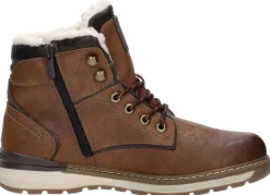 Mustang Veterschoenen Hoog Cognac New