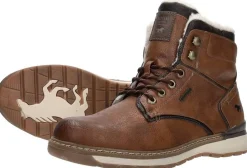 Mustang Veterschoenen Hoog Cognac New