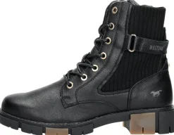 Mustang Veterschoenen Hoog Zwart Hot