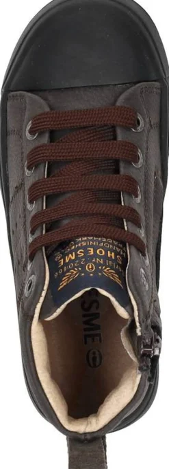 Shoesme Veterschoenen Hoog Donkerbruin Sale