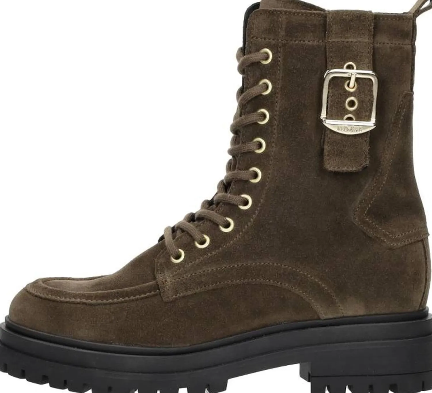 Red Rag Veterschoenen Hoog Donkerbruin New