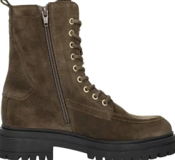 Red Rag Veterschoenen Hoog Donkerbruin New