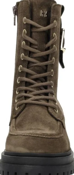 Red Rag Veterschoenen Hoog Donkerbruin New