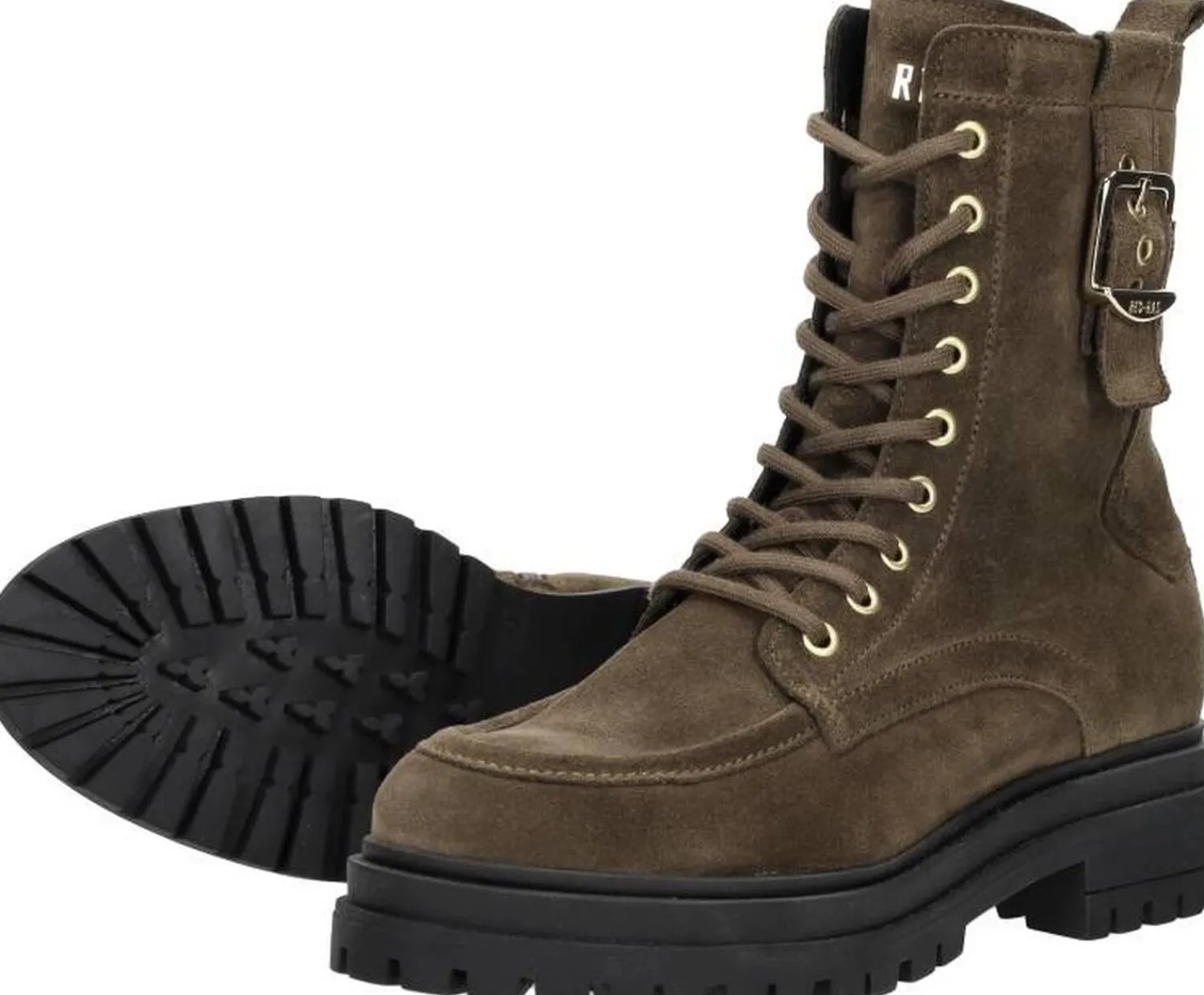Red Rag Veterschoenen Hoog Donkerbruin New