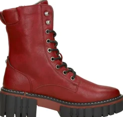 Mustang Veterschoenen Hoog Rood New