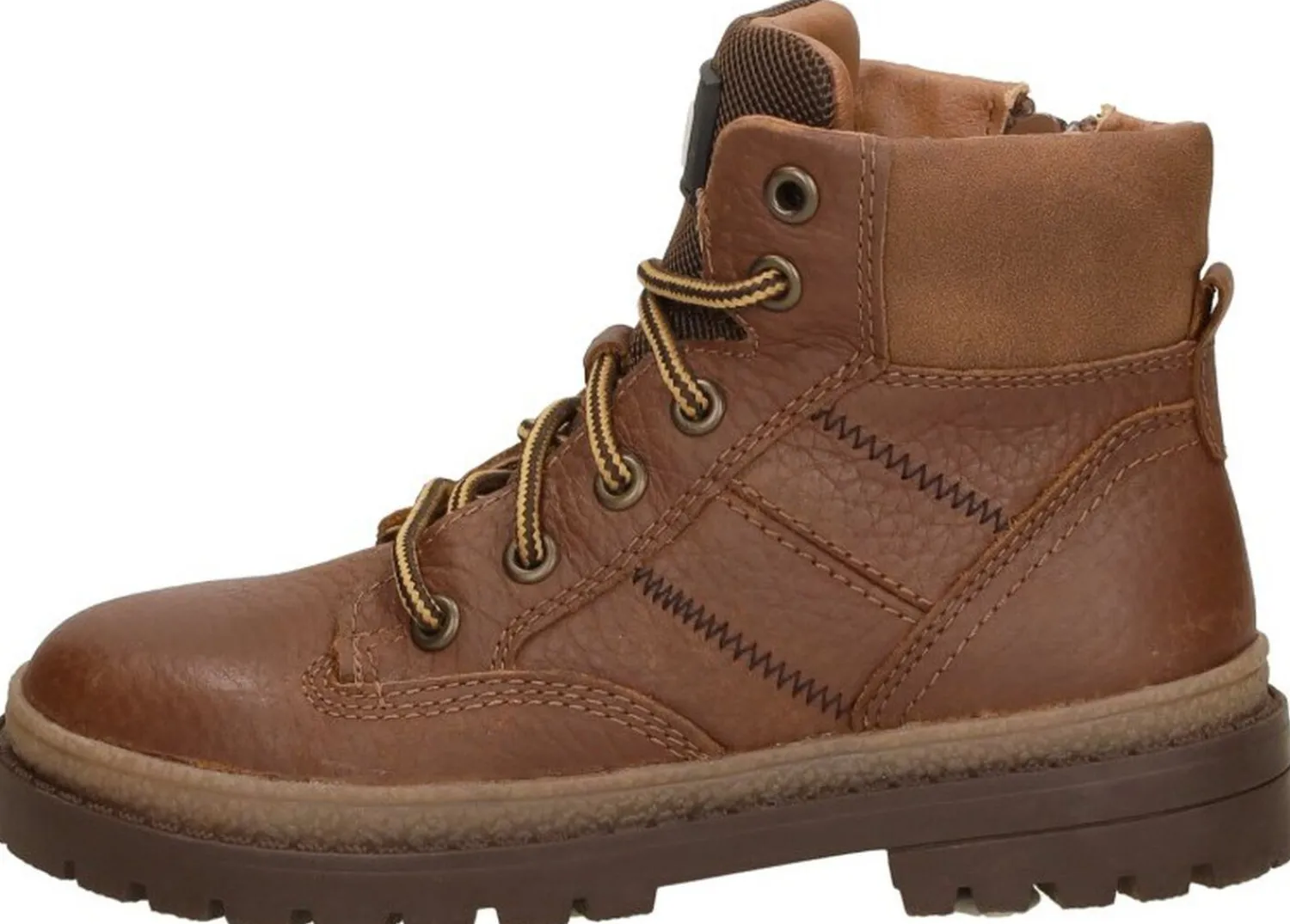 Keq Veterschoenen Hoog Cognac New