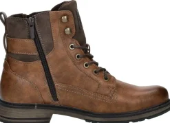 Mustang Veterschoenen Hoog Cognac New