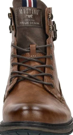 Mustang Veterschoenen Hoog Cognac New
