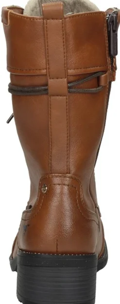 Mustang Veterschoenen Hoog Cognac Sale