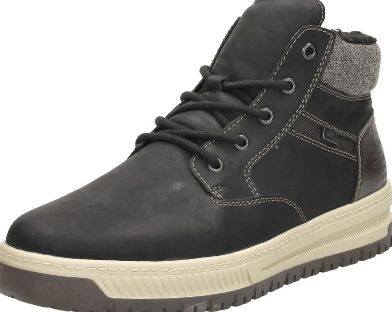 Rieker Veterschoenen Hoog Zwart Fashion