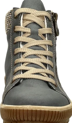 Rieker Veterschoenen Hoog Licht blauw Clearance