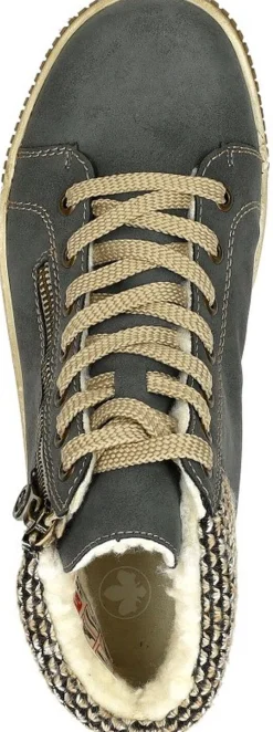 Rieker Veterschoenen Hoog Licht blauw Clearance