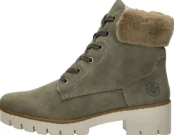 Rieker Veterschoenen Hoog Groen Fashion