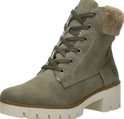Rieker Veterschoenen Hoog Groen Fashion