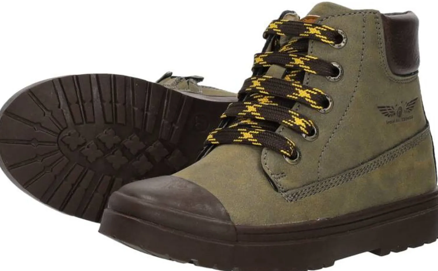 Shoesme Veterschoenen Hoog Groen Outlet