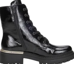 Rieker Veterschoenen Hoog Zwart lak New