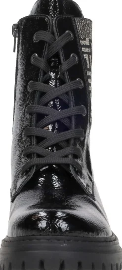 Rieker Veterschoenen Hoog Zwart lak New