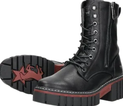 Mustang Veterschoenen Hoog Zwart Best