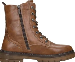 Mustang Veterschoenen Hoog Cognac New