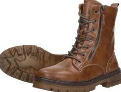Mustang Veterschoenen Hoog Cognac New