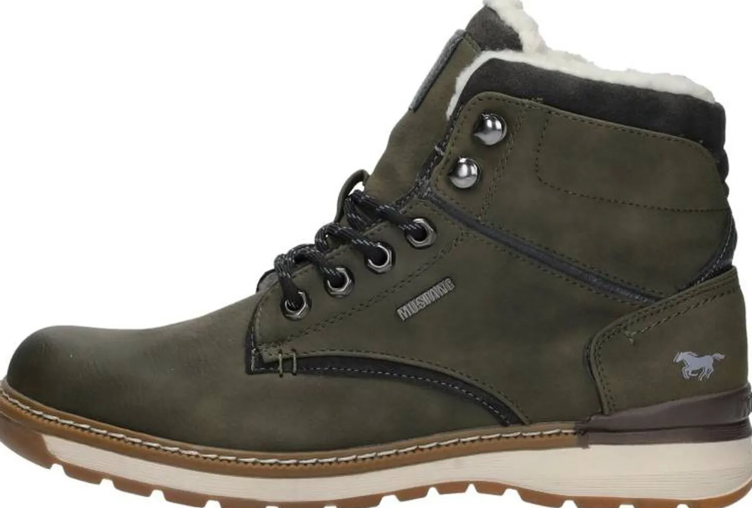 Mustang Veterschoenen Hoog Groen New