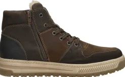 Rieker Veterschoenen Hoog Donkerbruin Clearance