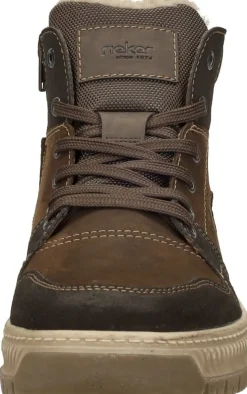 Rieker Veterschoenen Hoog Donkerbruin Clearance