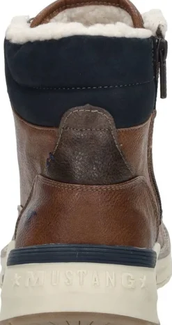 Mustang Veterschoenen Hoog Cognac Hot