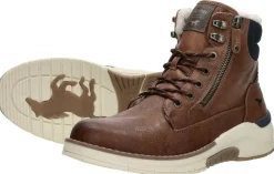 Mustang Veterschoenen Hoog Cognac Hot