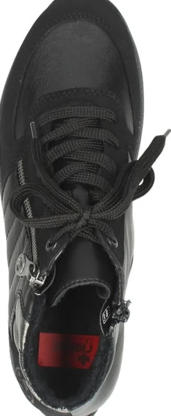 Rieker Veterschoenen Hoog Zwart Fashion