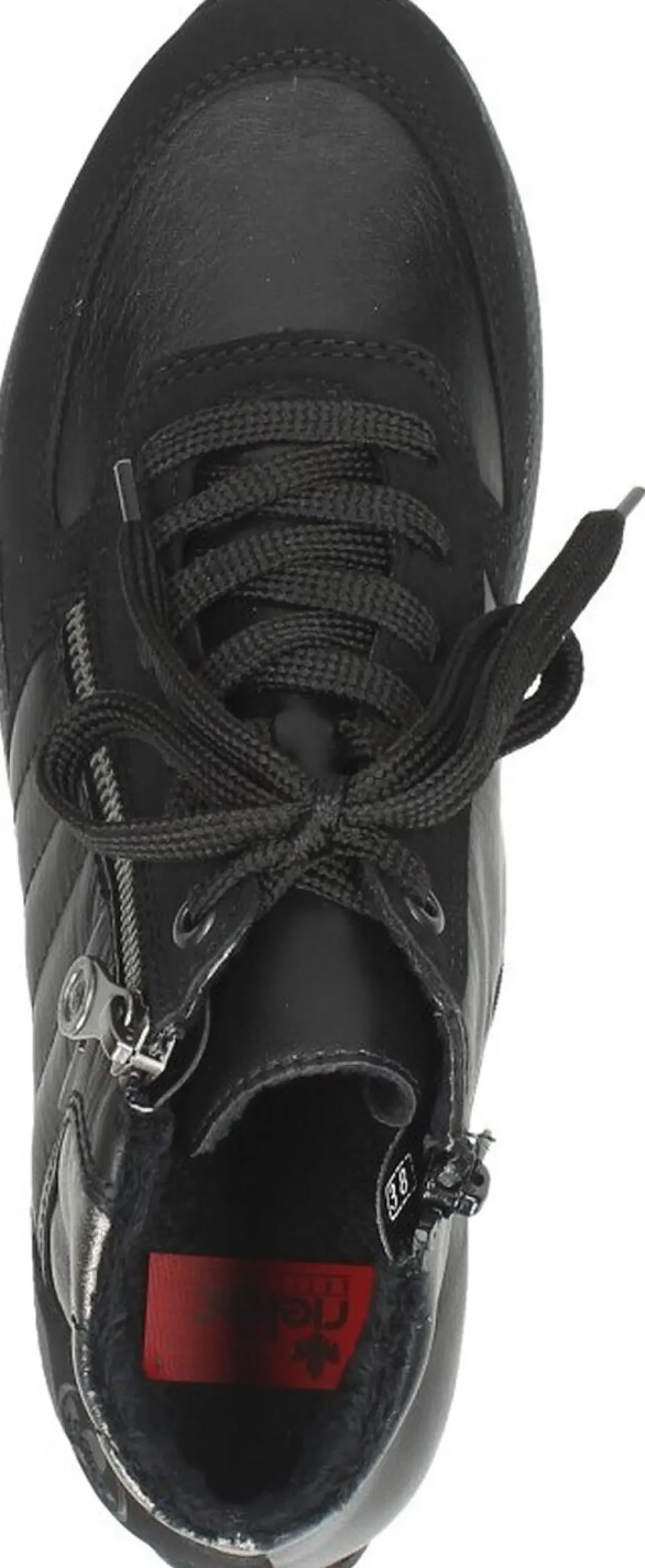 Rieker Veterschoenen Hoog Zwart Fashion
