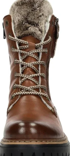 Rieker Veterschoenen Hoog Cognac Outlet