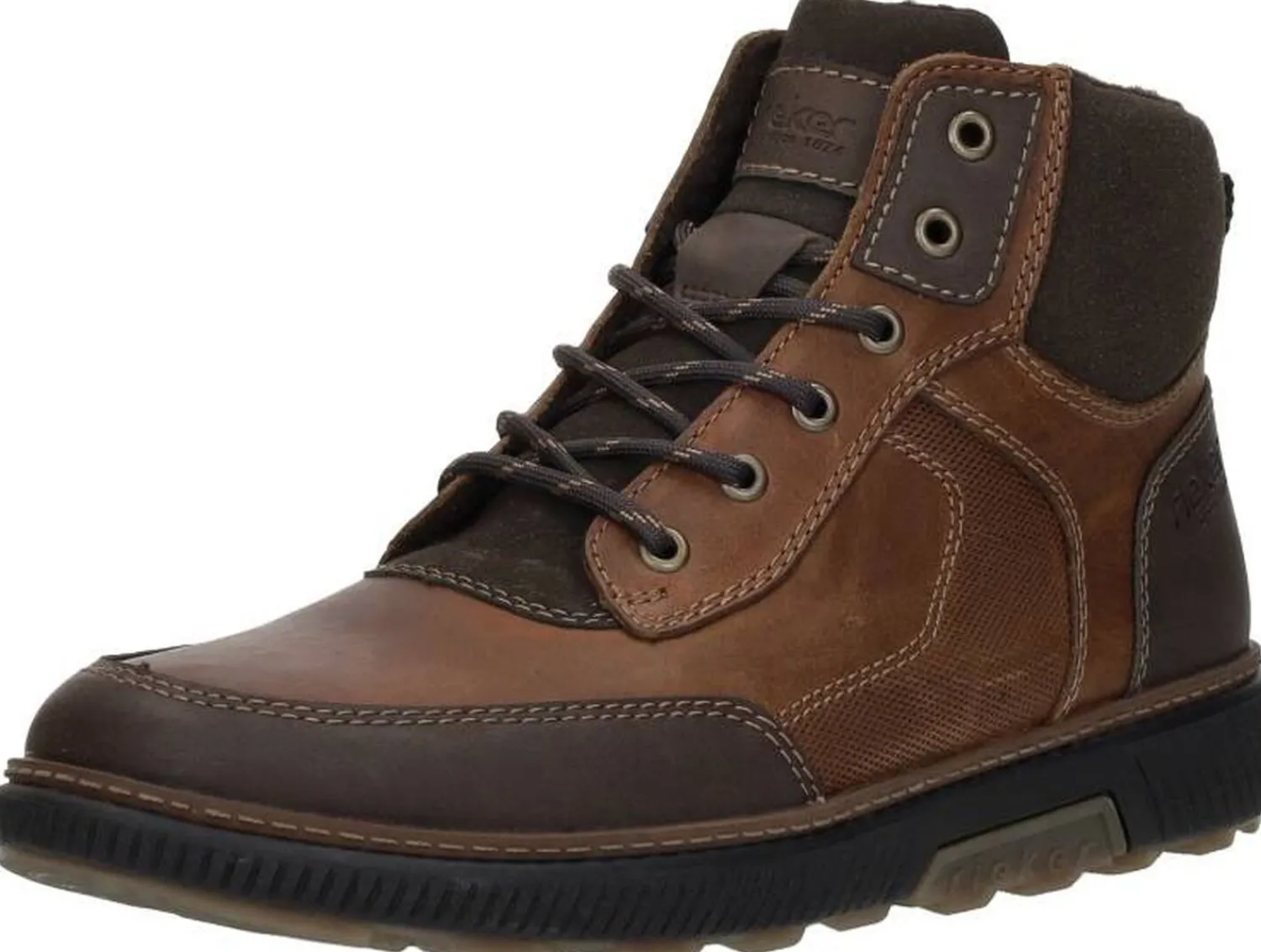 Rieker Veterschoenen Hoog Cognac Outlet