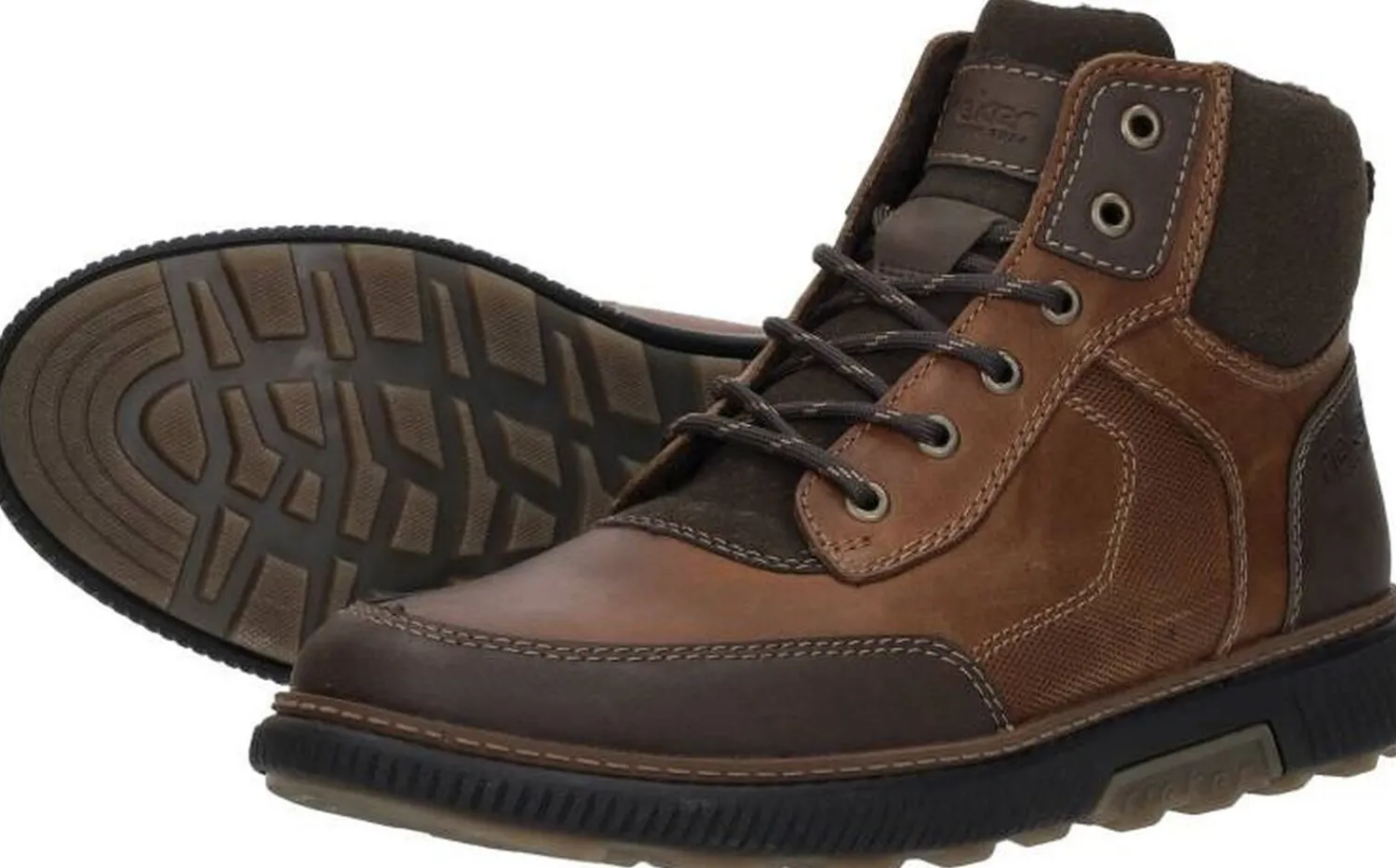 Rieker Veterschoenen Hoog Cognac Outlet