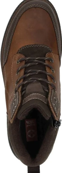 Rieker Veterschoenen Hoog Cognac Outlet