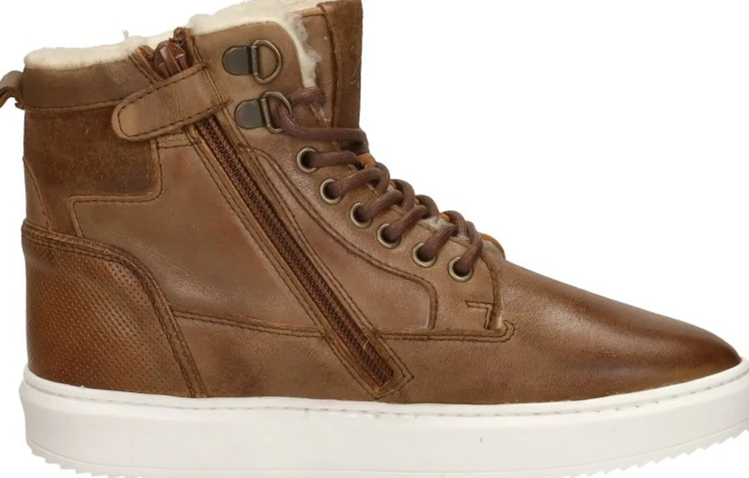 Sub55 Veterschoenen Hoog Cognac Clearance