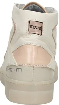 Mjus Veterschoenen Hoog Gebroken wit Best