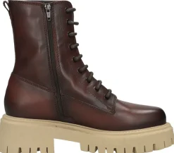 Tamaris Veterschoenen Hoog Donkerbruin Sale