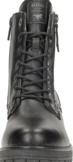 Mustang Veterschoenen Hoog Zwart Clearance