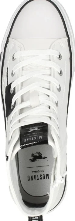Mustang Veterschoenen Hoog Wit Outlet