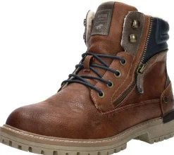 Mustang Veterschoenen Hoog Cognac Online