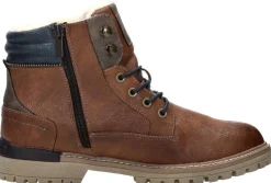Mustang Veterschoenen Hoog Cognac Online