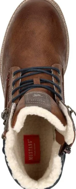 Mustang Veterschoenen Hoog Cognac Online