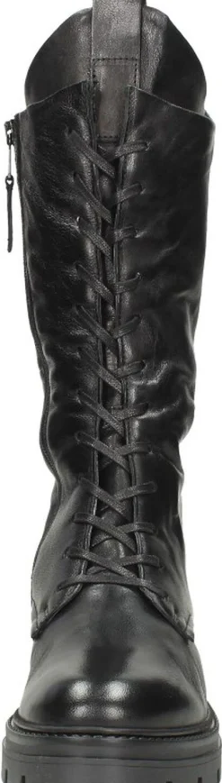 Mjus Veterschoenen Hoog Zwart Clearance