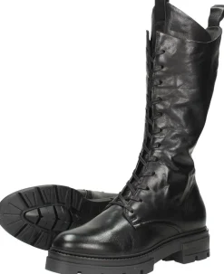 Mjus Veterschoenen Hoog Zwart Clearance