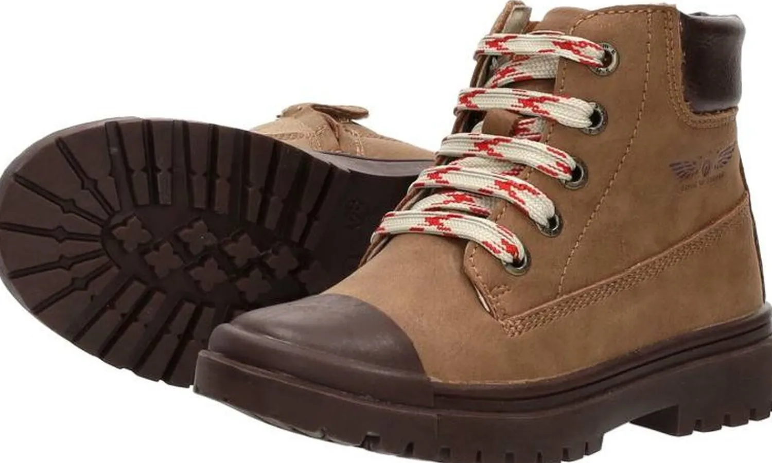 Shoesme Veterschoenen Hoog Cognac Best
