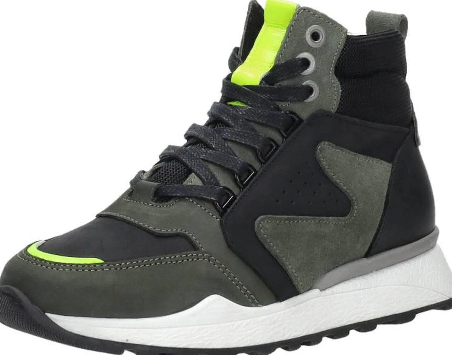 Sub55 Veterschoenen Hoog Groen Fashion