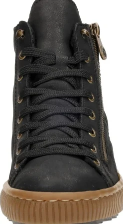 Rieker Veterschoenen Hoog Zwart Discount