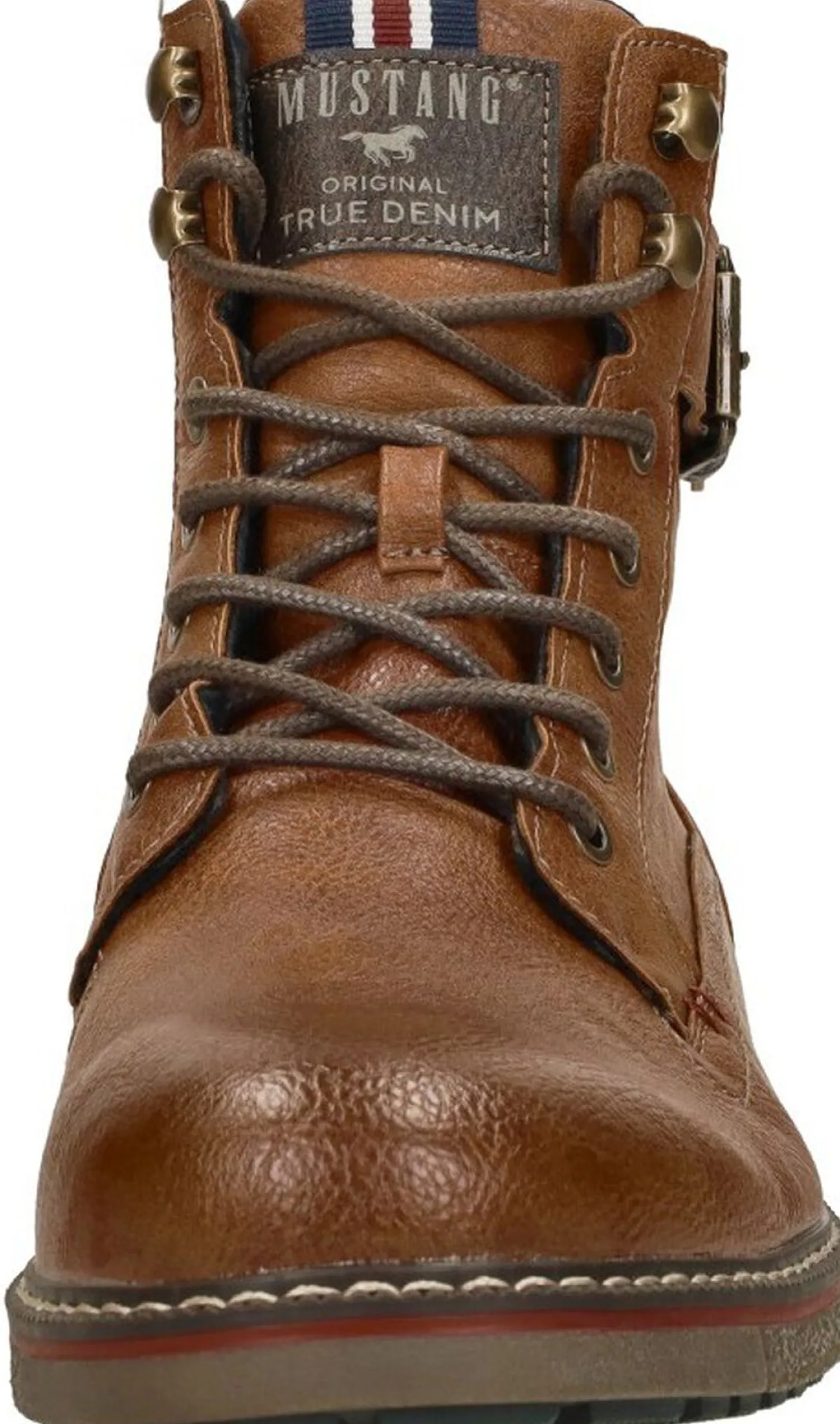Mustang Veterschoenen Hoog Cognac New