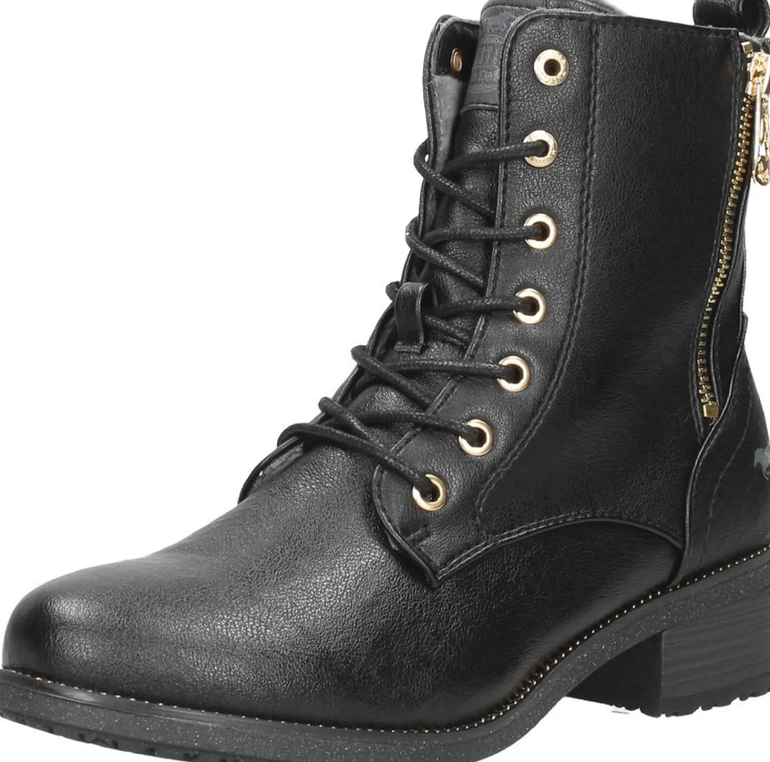 Mustang Veterschoenen Hoog Zwart New